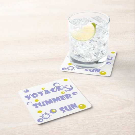 Meer, Reisen, Sommer Rechteckiger Pappuntersetzer (Vor Ort)