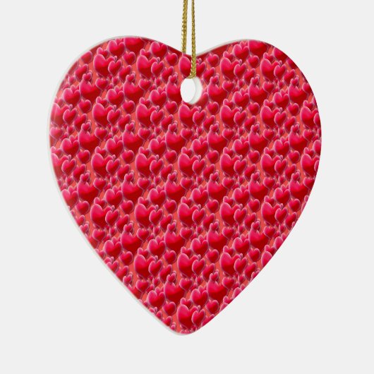 Meer rosa Herzen Keramik Ornament (Rechts)