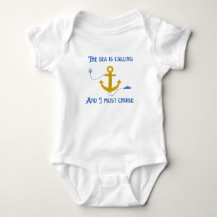 Meer ruft baby strampler