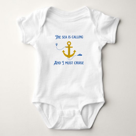 Meer ruft baby strampler (Vorderseite)