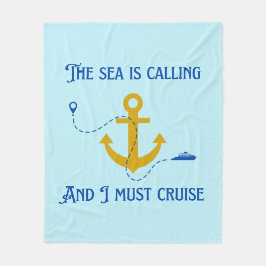 Meer ruft fleecedecke (Vorderseite)
