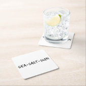 Meer + Salz + Sonne Rechteckiger Pappuntersetzer (Vor Ort)