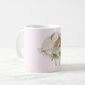 Meer Sand Sonne Strohhut Palmen Kaffeetasse (Vorderseite Links)