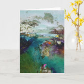 Meer Scape Notecard Karte (Gelbe Blume)