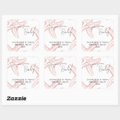 Meer Sie bald Baby Shower Favor Quadratischer Aufkleber (Blatt)