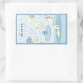 🌊✩  Meer Sommerträume ✩🌊 Rechteckiger Aufkleber (Tasche)
