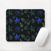 Meer, Strand, Aquarellmalerei Mousepad (Mit Mouse)