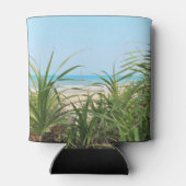 Meer, Strand, Palmen, Natur, Sommer, Bäume, tropis Dosenkühler (Rückseite)