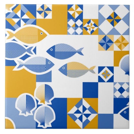 Meer und Fliesen (Vorderseite)