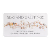 Meer und Grüße einfach, moderne Strand Seashell (Vorne)