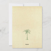 Meer und Grüße Tropical Palm Tree Weihnachten (Rückseite)