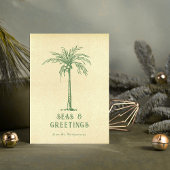 Meer und Grüße Tropical Palm Tree Weihnachten