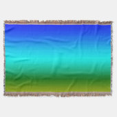 Meer und Himmel Blau und Grüne Farbe Decke (Vorderseite)