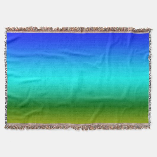 Meer und Himmel Blau und Grüne Farbe Decke (Vorderseite)