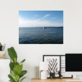 Meer und Himmel, Boot Poster (Heimbüro)