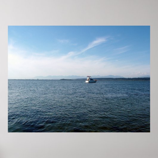 Meer und Himmel, Boot Poster (Vorne)