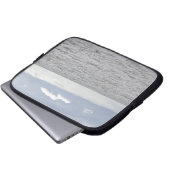 Meer und hübsche Wolken Laptopschutzhülle (Vorne Knopf)
