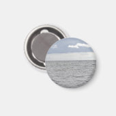 Meer und hübsche Wolken Magnet (Vorderseite/Rückseite)