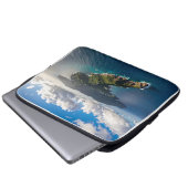 Meer und Insel Laptopschutzhülle (Vorne Knopf)