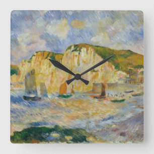 Meer und Klippen Quadratische Wanduhr