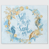 Meer- und Ozeanmuster Geschenkpapier (Flach)