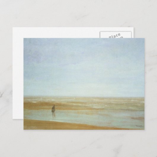 Meer und Regen von James Abbott McNeill Whistler Postkarte (Vorne/Hinten)