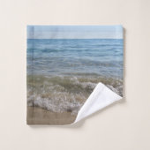 Meer- und Sandstrand Badhandtuch Set (Waschlappen)