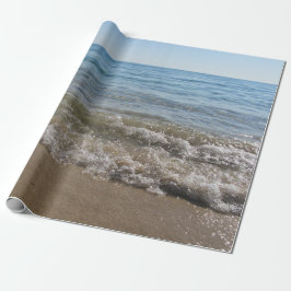 Meer- und Sandstrand Geschenkpapier