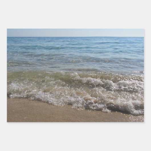 Meer- und Sandstrand Geschenkpapier Set (Vorderseite 3)