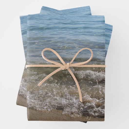Meer- und Sandstrand Geschenkpapier Set (Beispiel)