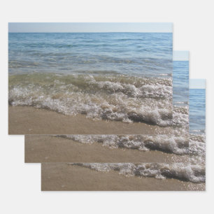 Meer- und Sandstrand Geschenkpapier Set