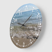 Meer- und Sandstrand Große Wanduhr (Winkel)