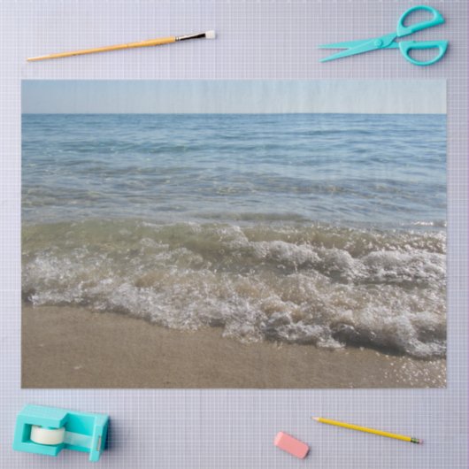 Meer- und Sandstrand Seidenpapier (Basteln)