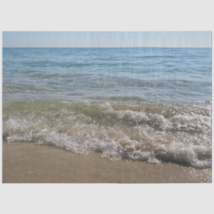 Meer- und Sandstrand Seidenpapier