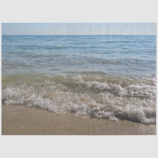 Meer- und Sandstrand Seidenpapier (Vorderseite)