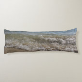 Meer- und Sandstrand Seitenschläferkissen (Rückseite)