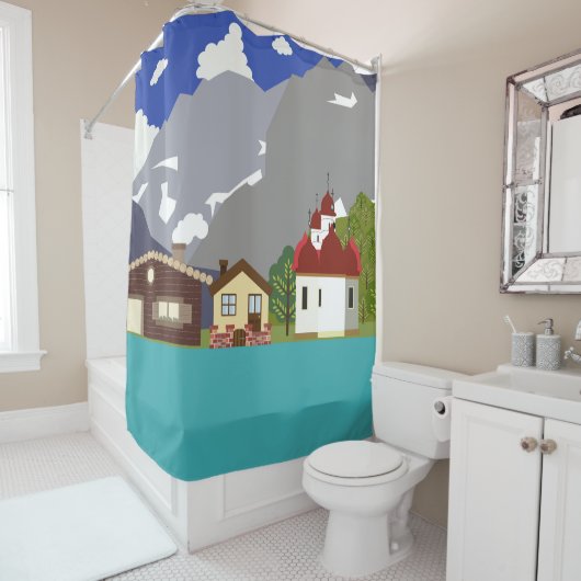 Meer und Strand Duschvorhang (Beispiel)