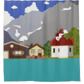 Meer und Strand Duschvorhang (Vorderseite)