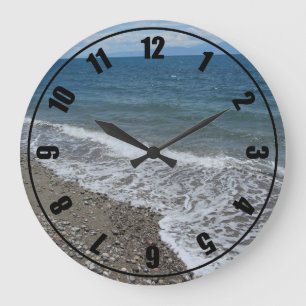 Meer und Strand Große Wanduhr