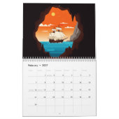 Meer und Strand Kalender (Feb 2027)