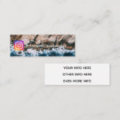 Meer und Strand Mini Visitenkarte (Vorne/Hinten)