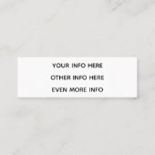 Meer und Strand Mini Visitenkarte (Rückseite)