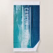 Meer von Cancun Mexiko Strandtuch (Vorderseite)