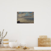 Meer von den Höhen von Dieppe gesehen Poster (Küche)