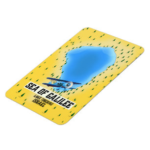 Meer von Galiläa Israel Kartenposter Magnet