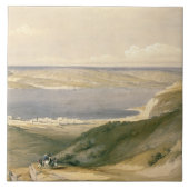 Meer von Galiläa oder von Genezareth, blickend in Fliese (Vorderseite)