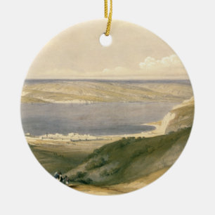 Meer von Galiläa oder von Genezareth, blickend in Keramik Ornament