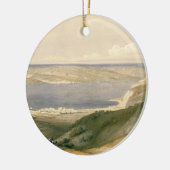 Meer von Galiläa oder von Genezareth, blickend in Keramik Ornament (Links)