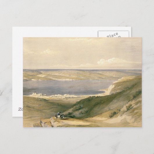 Meer von Galiläa oder von Genezareth, blickend in Postkarte (Vorne/Hinten)