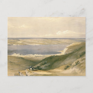 Meer von Galiläa oder von Genezareth, blickend in Postkarte